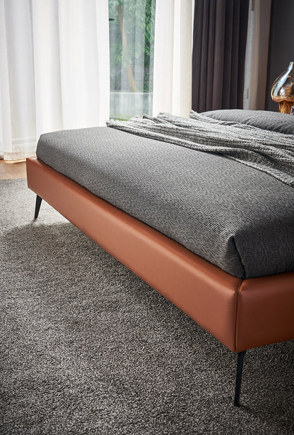 Gainsville GC2103 Luxury Leather Upholstered Bed