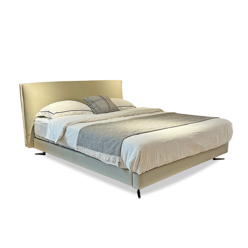 Gainsville GC2245 Modern Leather&Fabric Upholstered Bed