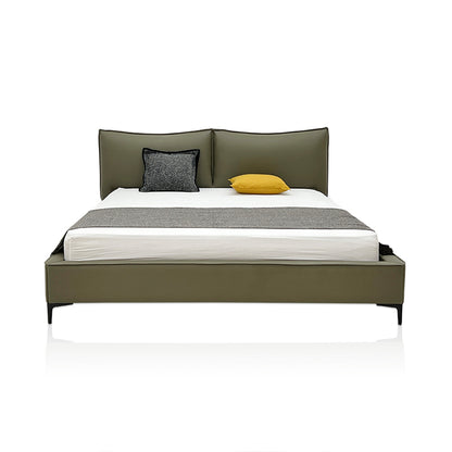 Gainsville GC2257 Italian Leather Upholstered Bed