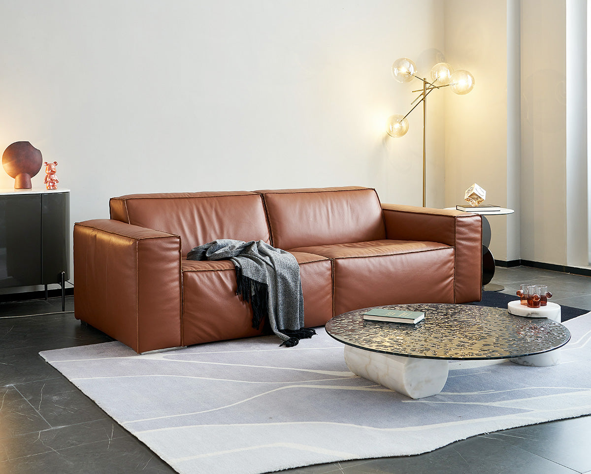 Gainsville GS9052  Modern Leather Soft Sofa