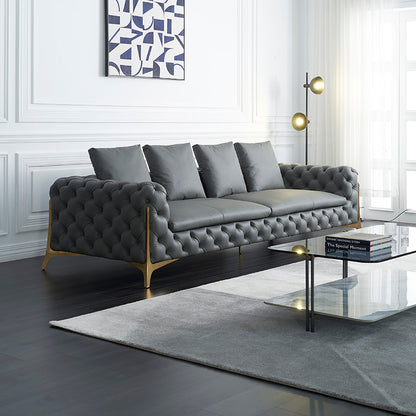 Gainsville GS9075 Italian Luxury Sofa With Metal Leg