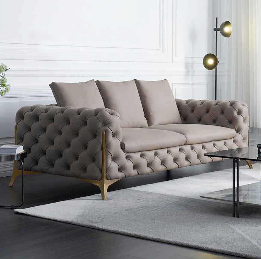 Gainsville GS9075 Italian Luxury Sofa With Metal Leg