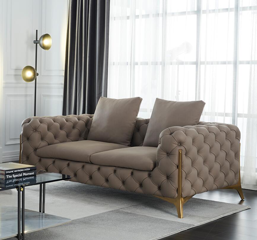 Gainsville GS9075 Italian Luxury Sofa With Metal Leg