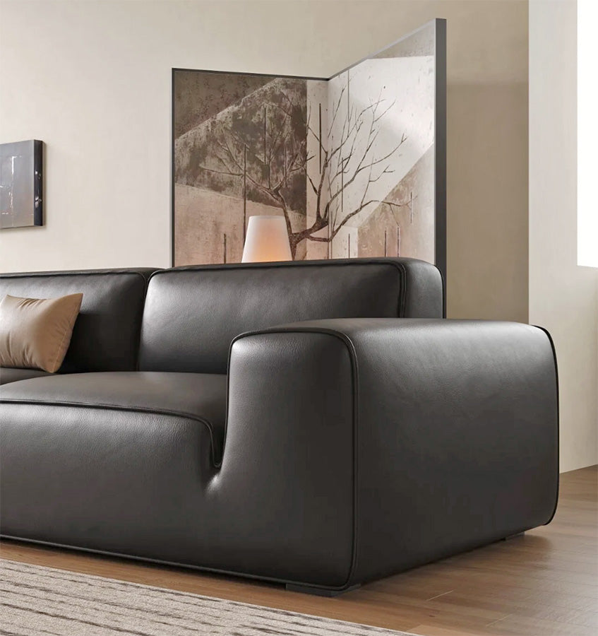 Gainsville GS9125 Elegant Leather Sofa